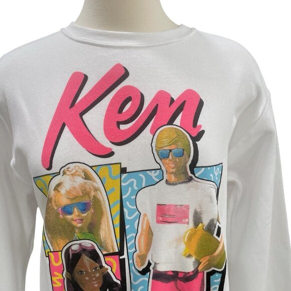 Ken Barbie Graphic Sweatshirt Retro 90s Y2K Barbiecore Movie Inspired Pullover - Picture 4 of 9